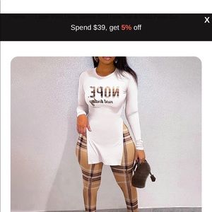 Brand new two piece pants set…very cute set that can be dressed up or down…